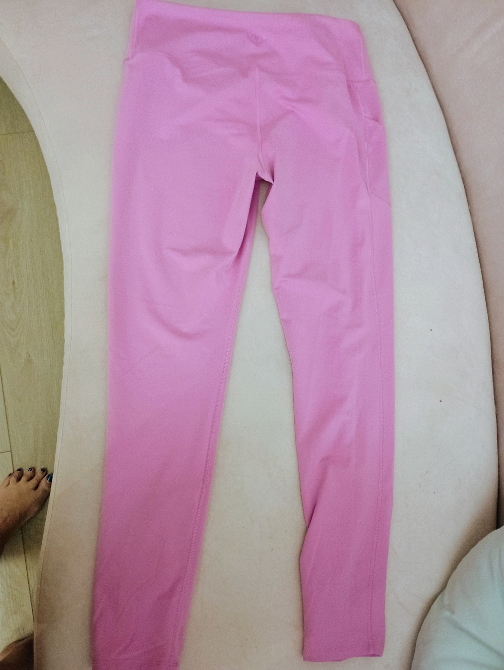 Roxy Pink Active Leggings with Side Pocket - Picture 2 of 7